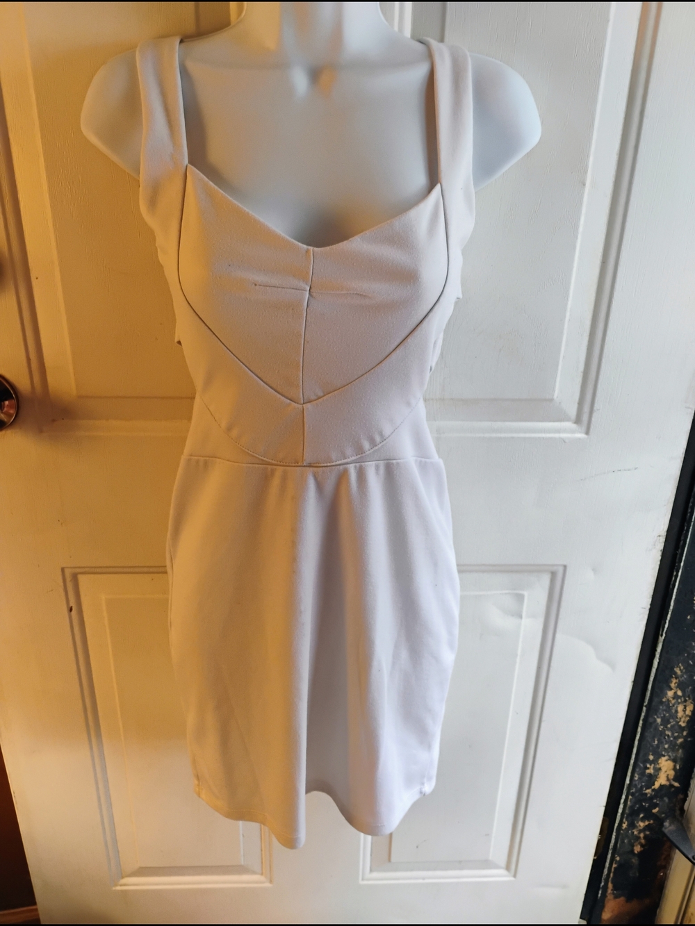 Charlotte Russe White Sleeveless Mini Dress